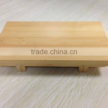 wood sushi tray/wood sushi holder plate