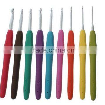 Amazon Hot Sale Aluminum Crochet Hook , Soft Handle Crochet Hook Set photo-4