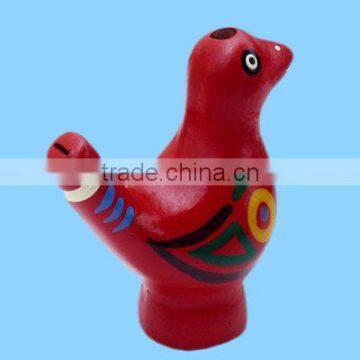 Red clay bird water whistle for sale
