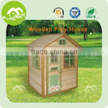 Cheap kids wooden cubbyhouse, lovely design, children fun house