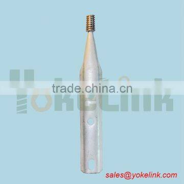 insulator pole top pin 1-3/8'' diameter nylon thread