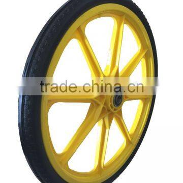 High quality and cheap bicycle wheels 20 inch pu wheels for sale