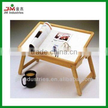 Adjustable Pine Wood Bed Tray Table