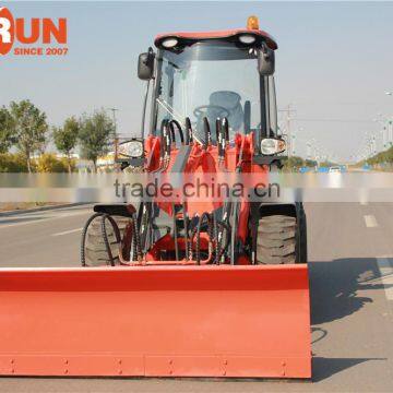 Everun Brand Snow Removal Tools 1.5 Ton Small Wheel Loader With Snow Blower photo-4