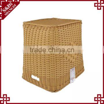 Widely Use Cheap Price Plastic Rattan Nature Sundries Laundry Toy Storage Box