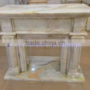 New Selling Good Quality WHITE ONYX FIREPLACES photo-6