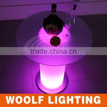 Warm Light Fashion Look Rechargeable LED Pillar Table for Party Events and Indoor Decoration