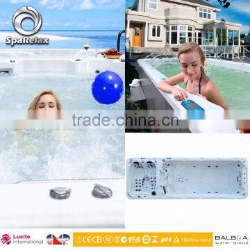 Manufacture Above Ground Swimming Pool for 8 Person Swim Pool With Hot Tub Spa Ladder photo-3