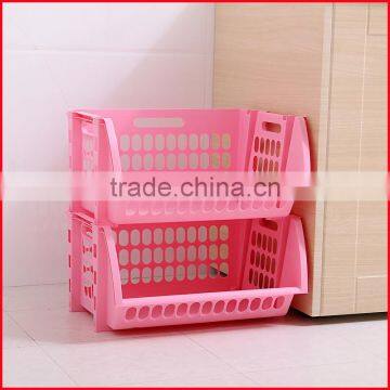 Plastic Stacking Stackers Storage Baskets Veg Rack 2 Tier Vegetable photo-3