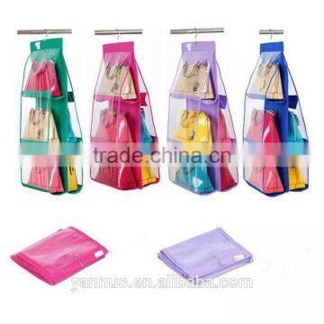 Double Transparent storage Bag, Hanging Bag Organizer