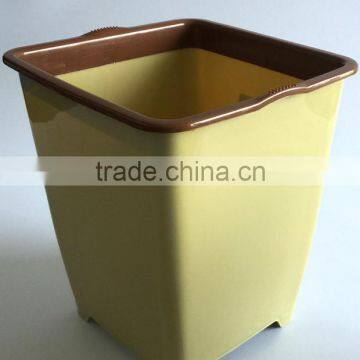 Square Striped Plastic Waste Bin photo-2