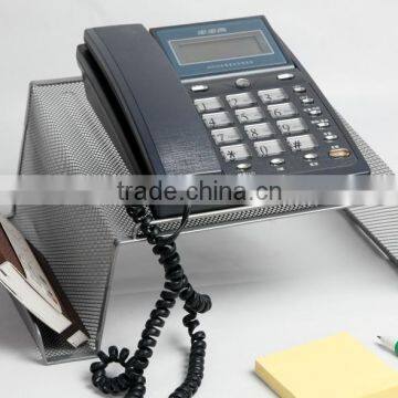 Modern Office Accessories Desk Organizer Multifunction Metal Mesh Phone Stand photo-2