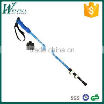 Glass fiber light trekking pole with external lock, EVA grip, blue SZ15520