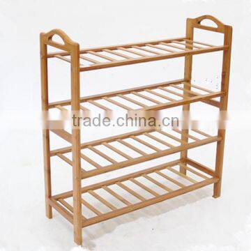 Easy to assemble bamboo shoe rack