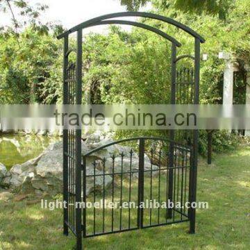 wrought iron garden arch with gate LMGRG-51000