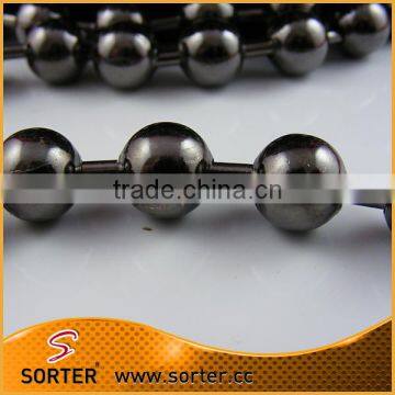 nickel plated steel ball chain facted ball chain