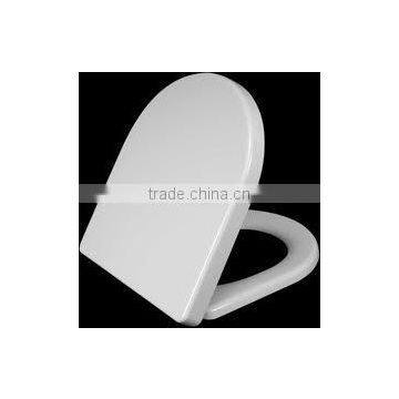 Duroplastic toilet seat with soft close