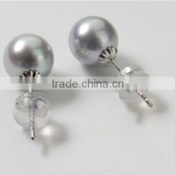 6.5-7 mm Grey Akoya Pearl Jewelry Earring photo-5