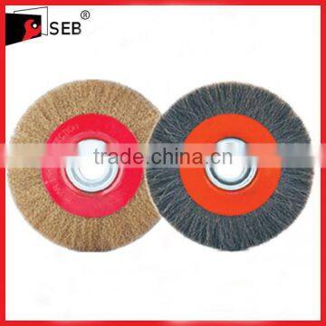 6" Crimped steel circular brush