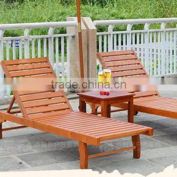 hot sale outdoor leisure wooden beach chair with high quality