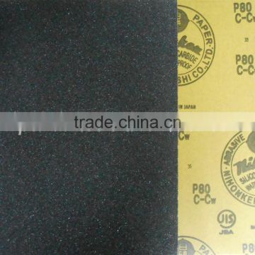 ISO approved silicon carbide sanding paper/waterproof sanding paper/wet and dry sanding pad