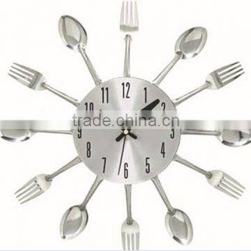 Promotional Creative Gift Cutlery Metal Wall Clock photo-2