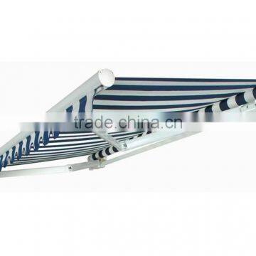 No-cassette retractable car awning (manual)