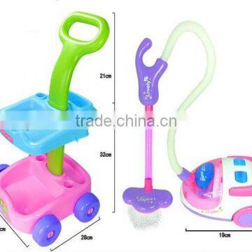 2015 Hot Selling Plastic Cleaner Pushing Machine Car Toy Set for Kids Gold Supplier From China Manufacture on photo-3