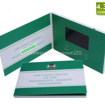 8O 2W Full Color LCD Video Greeting Card Supported Multi - Language photo-2