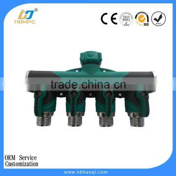 Rubber Moulded 4 Way Metal Hose Splitter photo-2