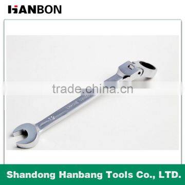 Flexible Head Combination Ratchet Wrench