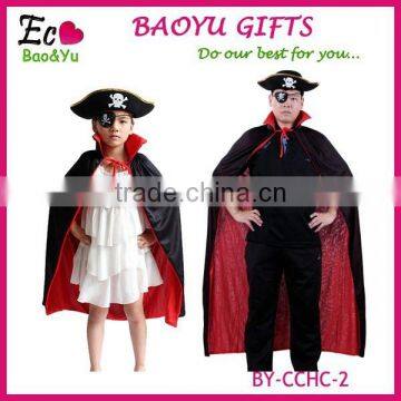 Halloween Black Death Large Party Long Black and Red Cloak Hooded Long Black Devil Cloak photo-4