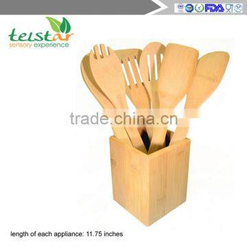 7-piece Bamboo Cutlery Sets( 6 Utensils Plus Holder ) in a Gift Box photo-5