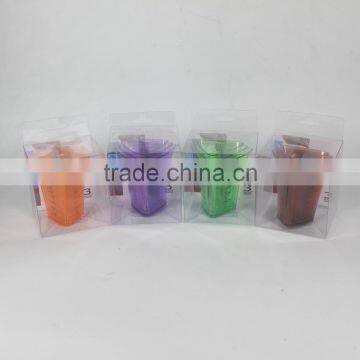 Set of 3pcs Small Measuring Cups in Trilateral Figure photo-3