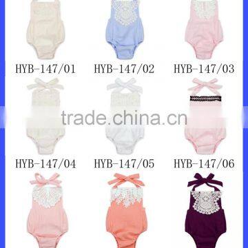 Boutique Summer Baby 8 Clothing Clothes Girl Romper Lace Sleeveless Newborn Baby Clothing