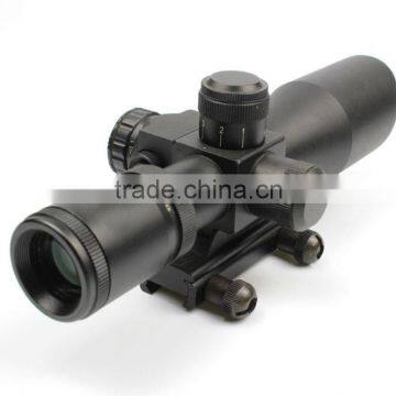 New Compact 2.5-10X32 Riflescope Red Green Mil-Dot Reticle With Side Attached Red Laser Sight Scope Combo (FDA Certified) photo-6