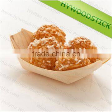 Natural Disposable All Size Food Box Decorate Boat Sushi Boat Pine Boat