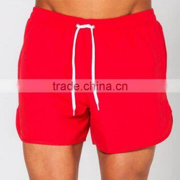 Custom Mens Blank Board Shorts Red Color