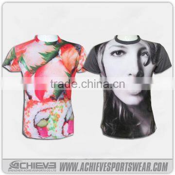 custom t-shirts 80% cotton 20% polyester tshirts, sublimation sport t shirt