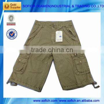 Mens Cargo Shorts 100% Cotton Garment Dye Clothing Factory Price in Xiamen photo-2
