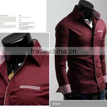 MOQ 5PCS Hot Style Latest Fashion Designs Shirt for Man Slim Fit Casual Man Shirt photo-4