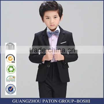 Bulk Stylish Design Black Kids Suit Include Coat And Pants