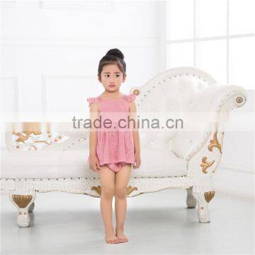 2016new Design Fasion Lace Swing Outfit Children's Boutique Clothes Child Soft Cotton Clothes photo-3