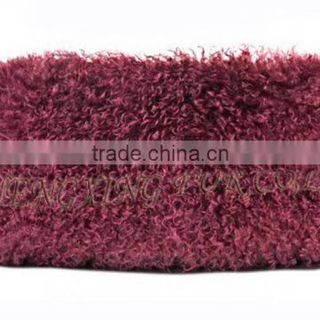 CX-D-01 Genuine Mongolian Lamb Fur Cushion Covers/ Pillow photo-2