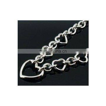 925 Silver Hearts Necklace for men