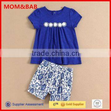 Fashion Girls Set 2015 Summer Wholesale Newest mom and bab 100% Cotton Baby Shorts