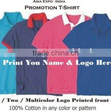 Promotion T-Shirt 100% Cotton Printed With Logo