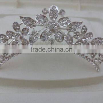 Hot Sale Alloy Tiara Top Rhinestone Crown Hair Jewelry for Girl Wedding Jewelry photo-6