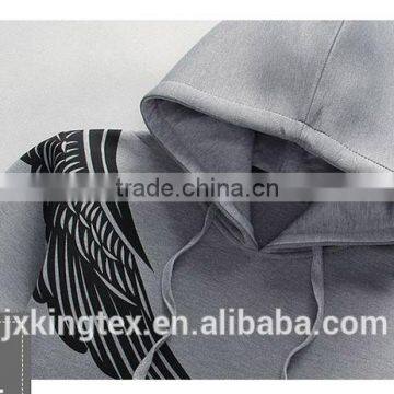 Jiangxi Kingtex Hot Sale Combed Cotton French Terry Contrast Sleeve Top Jumper Knitting Hoodies Set With SGS Certification photo-3