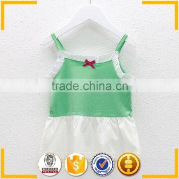 Wholesale Little Girls Ruffle Top Lace Ruffles Hem Child t Shirt White Top photo-3